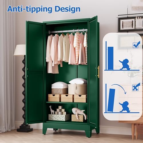 GAIOUS Metal Wardrobe Cabinet - Image 6