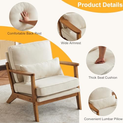 Karl home Mid-Century Lounge Accent Chair - Image 3