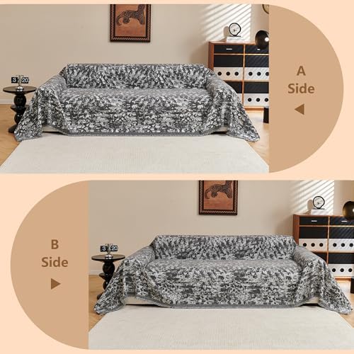 MYSKY HOME Couch Covers for 3 Cushion Couch Sofa, Chenille L Shape Sectional - Image 7