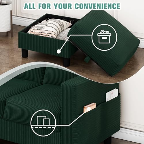 SUNLEI Convertible Sectional Sofa Couch, 3 Seat L-Shaped Sofa - Image 4