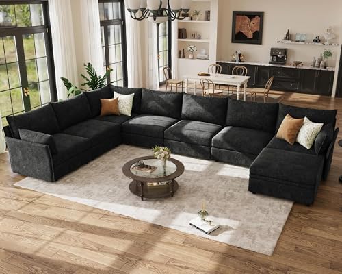 ABCASA 167.5" Oversized Modular Sectional Sofa, U Shaped Convertible Couch by ABCASA