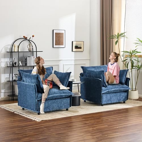 VINGLI 34" Width Oversized Accent Chairs Set of 2, Home Office, Play Room - Image 2