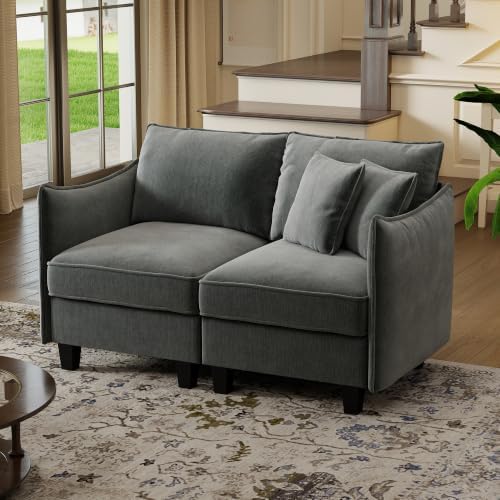 WorthFurni 56.13" Loveseat, Modular Sectional Sofa Couches by Unknown