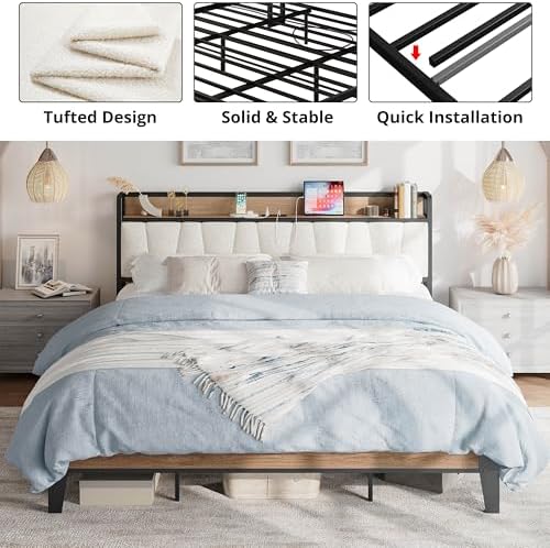 LIKIMIO California King Bed Frame - Image 5