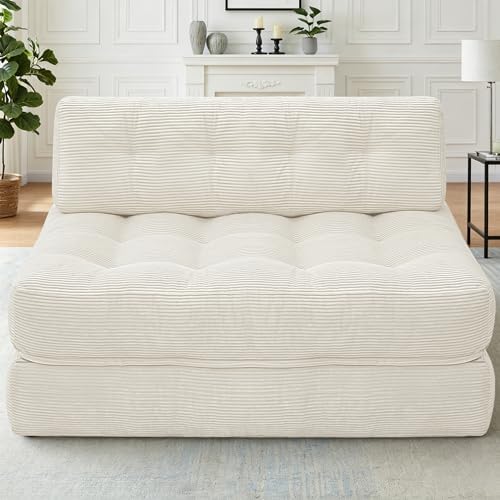 HABUTWAY Folding Sofa Bed, Convertible Sleeper Chair Bed w/2-Pillow & Handle by HABUTWAYMakeYourLifeComfortable