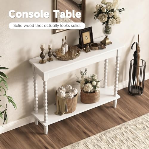 45" Narrow Entryway Table with Storage Shelf, 5 Min Assembly - Image 4