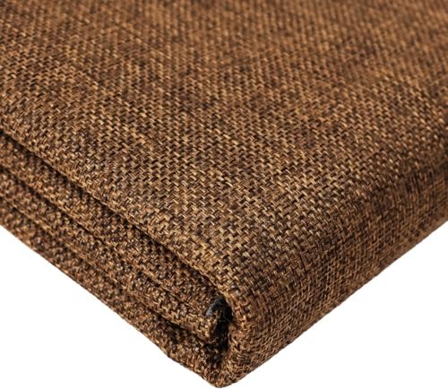 Heavy Linen Fabric 80x57 Inches, 1.2mm Thickness, Plain Solid Color Cloth by MMuteTouch