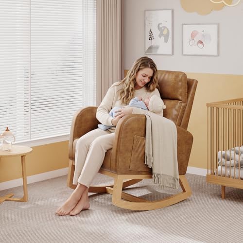 GarveeHome Rocking Chair, Nursery Glider Chair - Image 3