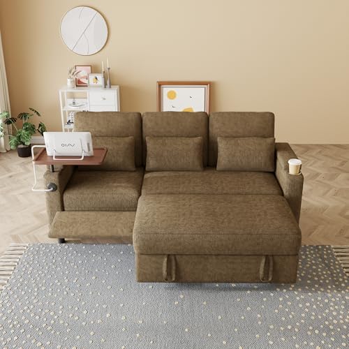 Sleeper Sofas Convertible Couches Reclining Sectional, Oversized Convertible - Image 4