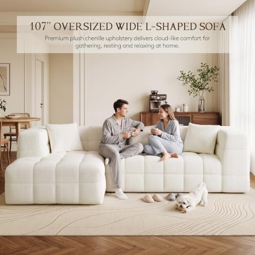 107" Cloud Sectional Couch - Image 3
