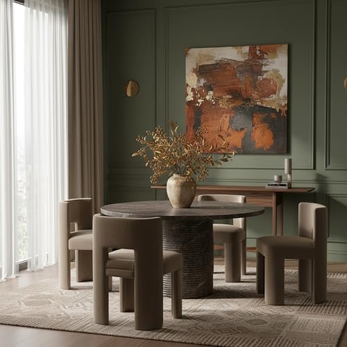 Meridian Furniture 758Brown-DT Rapallo Collection Art Deco Indoor/Outdoor - Image 2