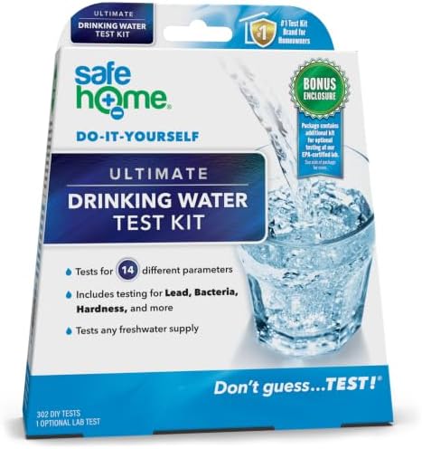 Safe Home® 14-in-1 DIY Ultimate Drinking Water Test Kit – Includes Lead & by SafeHomeWaterQualityTestKits