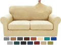 XINEAGE 3-Piece Stretch Loveseat Sofa Cover, Washable Couch Covers by XINEAGE