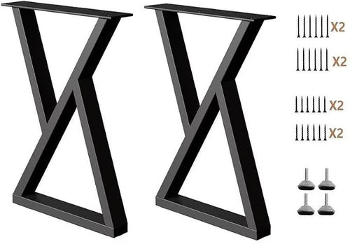 28 Inch Metal Table Desk Legs, Heavy Duty DIY Industrial Furniture Legs - Image 2