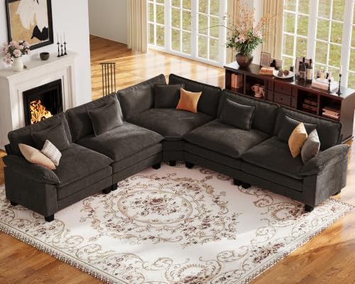 CDCASA 117" Oversized Modular Sectional Sofa by CDCASA