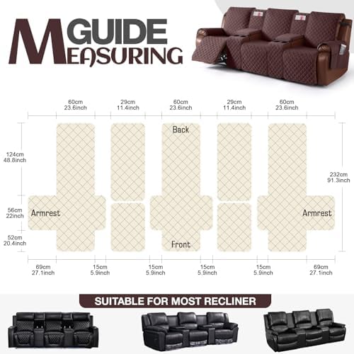 KinCam 100% Waterproof Recliner Sofa Cover - Image 6