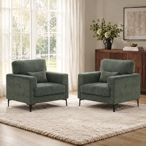 Oversized Accent Chair Set of 2 by IMMULIZEHOME