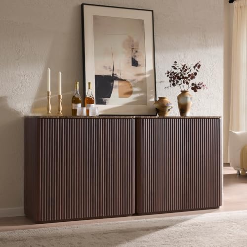 34" Fluted Sideboard Cabinet by DelArk