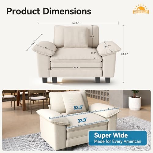 SUNSHINE VALLEY 1-Seat Modular Couch Accent Chair Sofa - Image 2