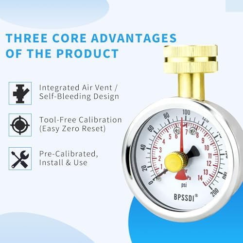 0-200 Psi Water Pressure Gauge Test - Image 6