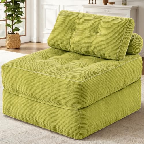 HABUTWAY Folding Sofa Bed, Convertible Sleeper Chair Bed w/2-Pillow & Handle by HABUTWAYMakeYourLifeComfortable