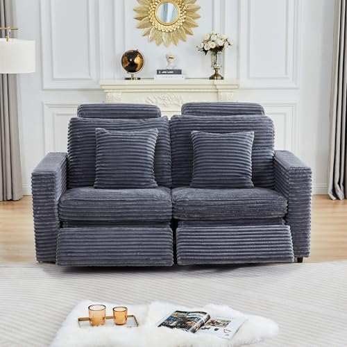 RARZOE Modular Sectional Couch Armless Seats Module, Modular Sofa 2 Armless - Image 2