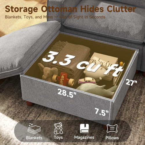 Ihanherry 134" Modular Sectional Sofa - Image 5