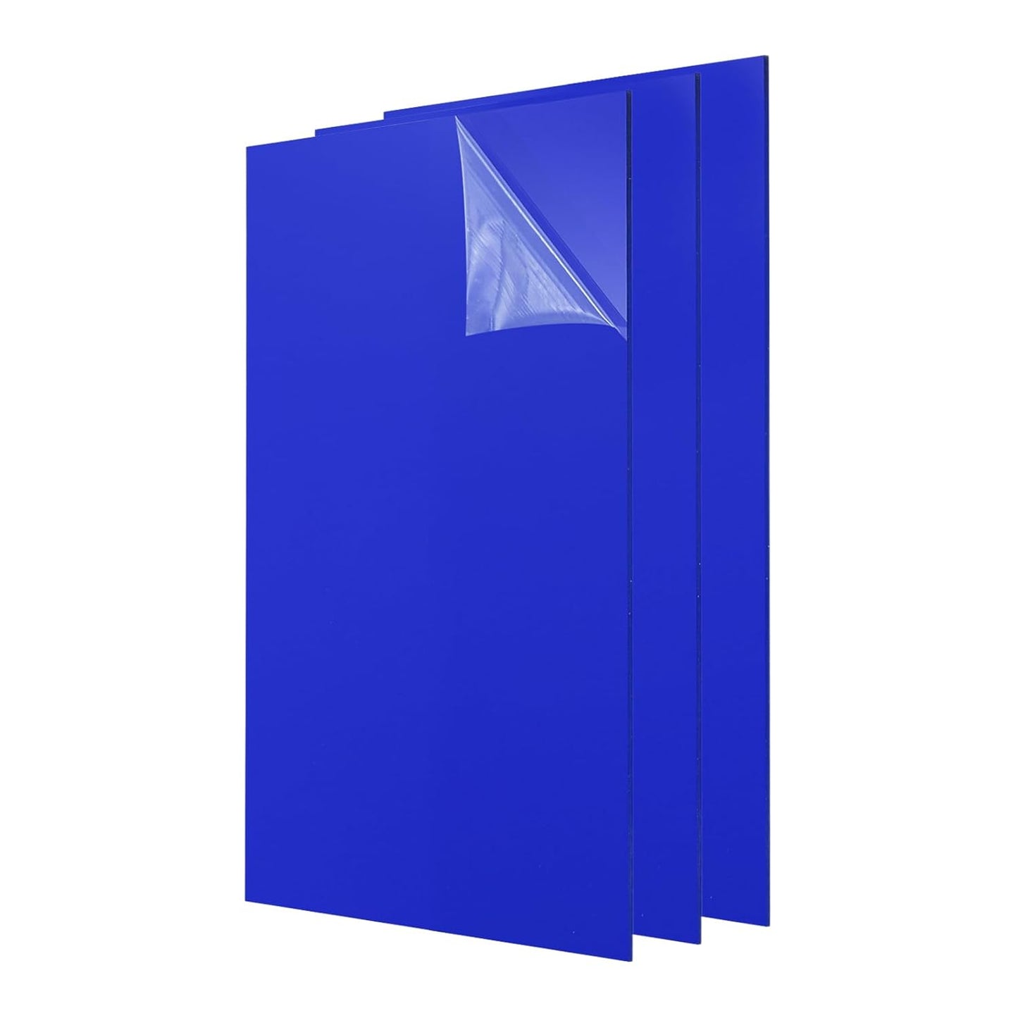 uxcell 3Pcs Acrylic Sheets 12x8 Inch Acrylic Panel 1/8 Inch-3mm Plastic Board for Picture Frames Sign Holders DIY Display Projects Craft, Dark Blue