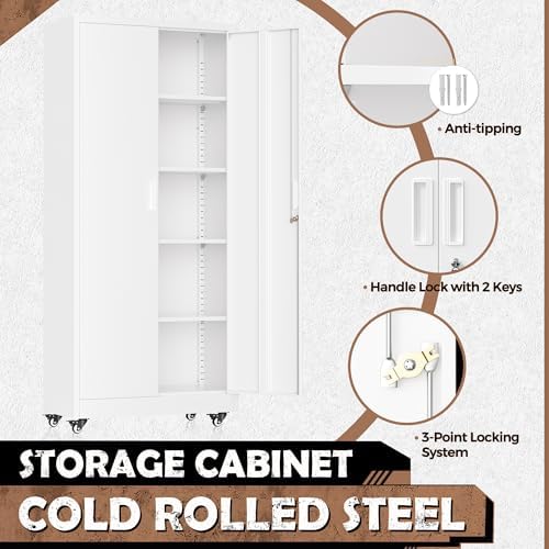 INTERGREAT Metal Garage Storage Cabinet - Image 3
