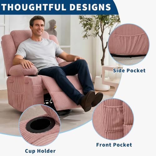 Garvee Rocking Recliner Chair for Adults Wide 360° Swivel Rocker Recliner - Image 4