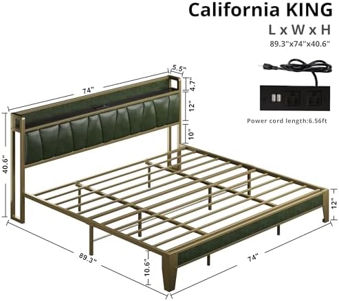 LIKIMIO California King Bed Frame - Image 2