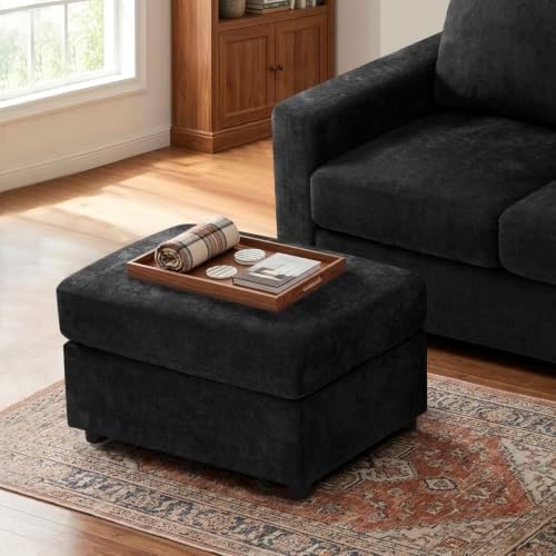 31'' Modern Chenille Ottoman for Sectional Sofa - Image 5