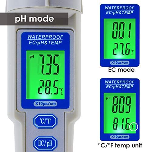 3 in 1 Water Quality Multi-Parameter pH EC Temperature Meter Tester Monitor - Image 5