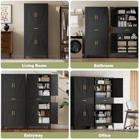 COFaR 71" Tall Metal Storage Cabinet - Image 4