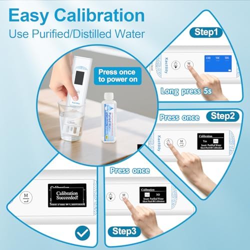 Kactoily 6 in 1 Water Tester for Drinking Water and Calibration Solution - Image 6