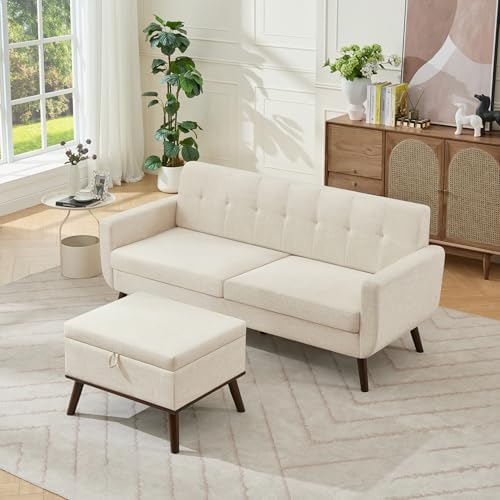 Tbfit Mid Century Modern Sofa, Loveseat Couch, Standard Sofa & Ottoman by TBfit