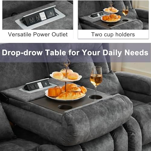 URRED Power Loveseat Recliner Sofa - Image 7