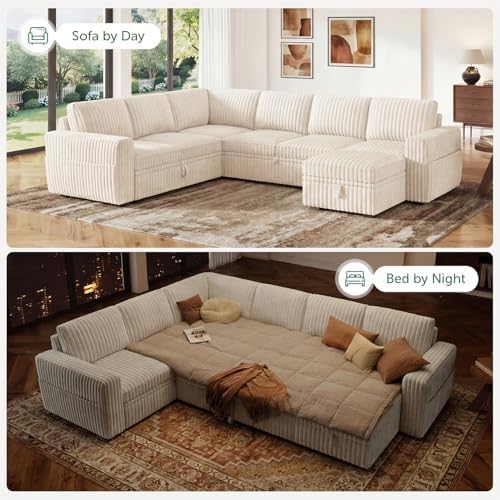 HONBAY Modular Sectional Sleeper Sofa - Image 4