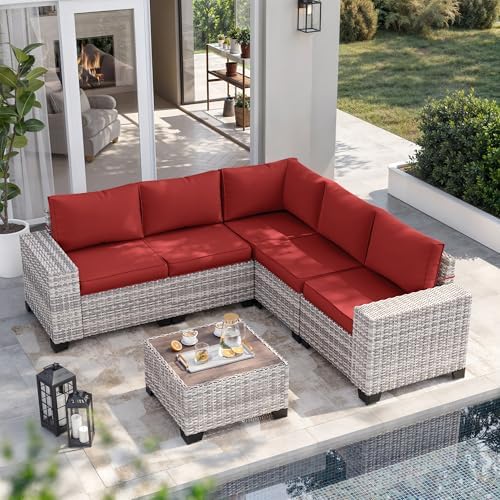 Outdoor Patio Furniture Set PE Wicker Rattan Outdoor Sectional Sofa by MuphyersPatioFurniture