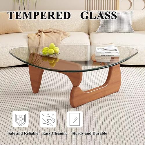 Modern Glass Coffee Table, Mid Century Small Coffee Table, Coffee Table - Image 3