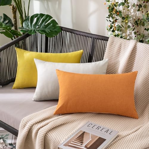 MIULEE Decorative Outdoor Pillow Covers Waterproof 20x20 Brown - Image 5