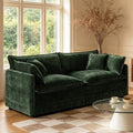 GNIXUU 76" Green Cloud Loveseat Sofa 2 Seater Modular Couch by GNIXUU