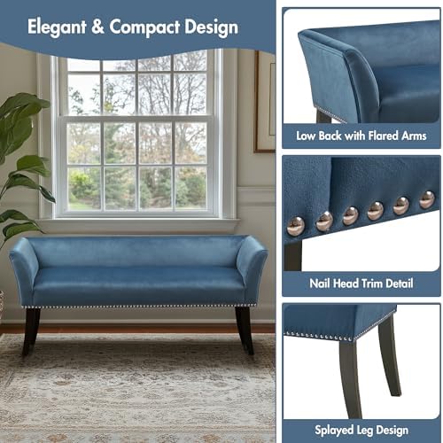 Madison Park Accent Bench, Upholstered - Image 4