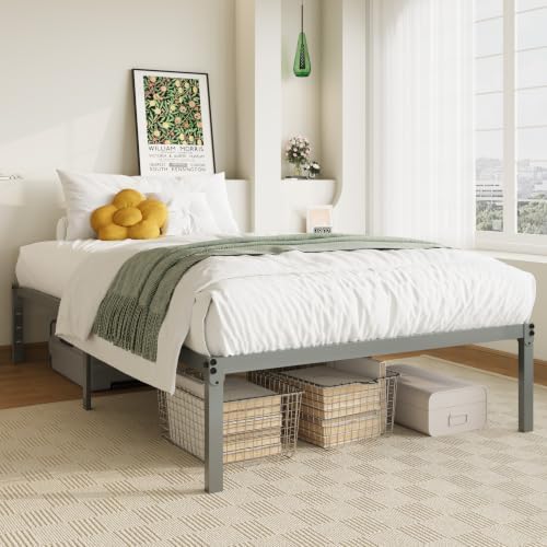 Allewie Twin Bed Frame, 14 inch Metal Beds - Image 3