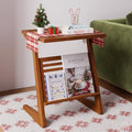 Bme Neil Nightstand Mid Century Modern Side Table, Rubberwood Nightstand by Bme