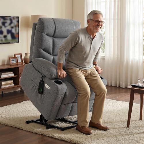 MCombo Power Lift Recliner for Elderly, Fabric 7287 - Image 2