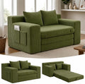 Boneless Loveseat Sleeper Sofa Bed: 3-in-1 Convertible Sofa Bed by Winzoo