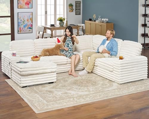 112" Sectional Couch, U Shaped Couch - Image 6