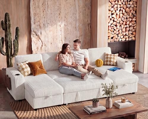 WEUP 108" Modular Sectional Sleeper Sofa by Unknown