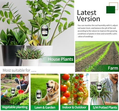 Soil Test Kit, 2-in-1 Soil Moisture Meter, Soil pH Meter -Dual - Image 6